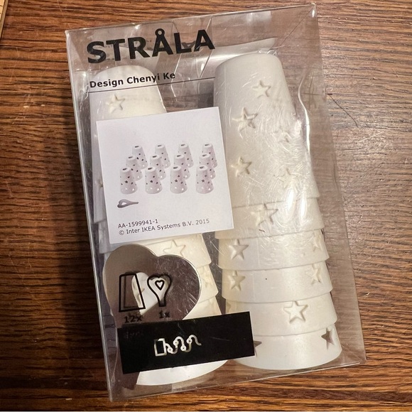 2015 IKEA Strala Design Chenyi Ke Light Covers 12ct Cream New NWT - Picture 1 of 5